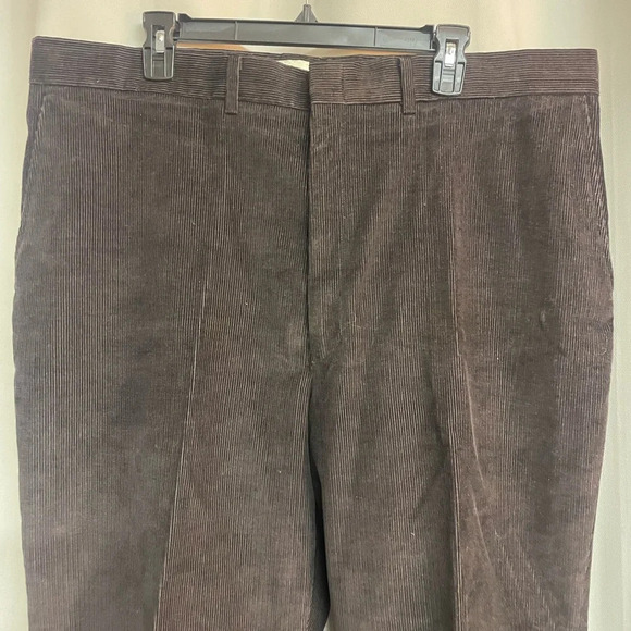 COPY - Men’s Haggar corduroy brown pants size 42X30 - Picture 2 of 5
